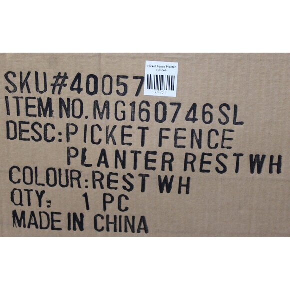 Southern Living SLAH Picket Fence Planter Metal Wood Wall Hang #40057 Farm Rusti - Picture 11 of 11